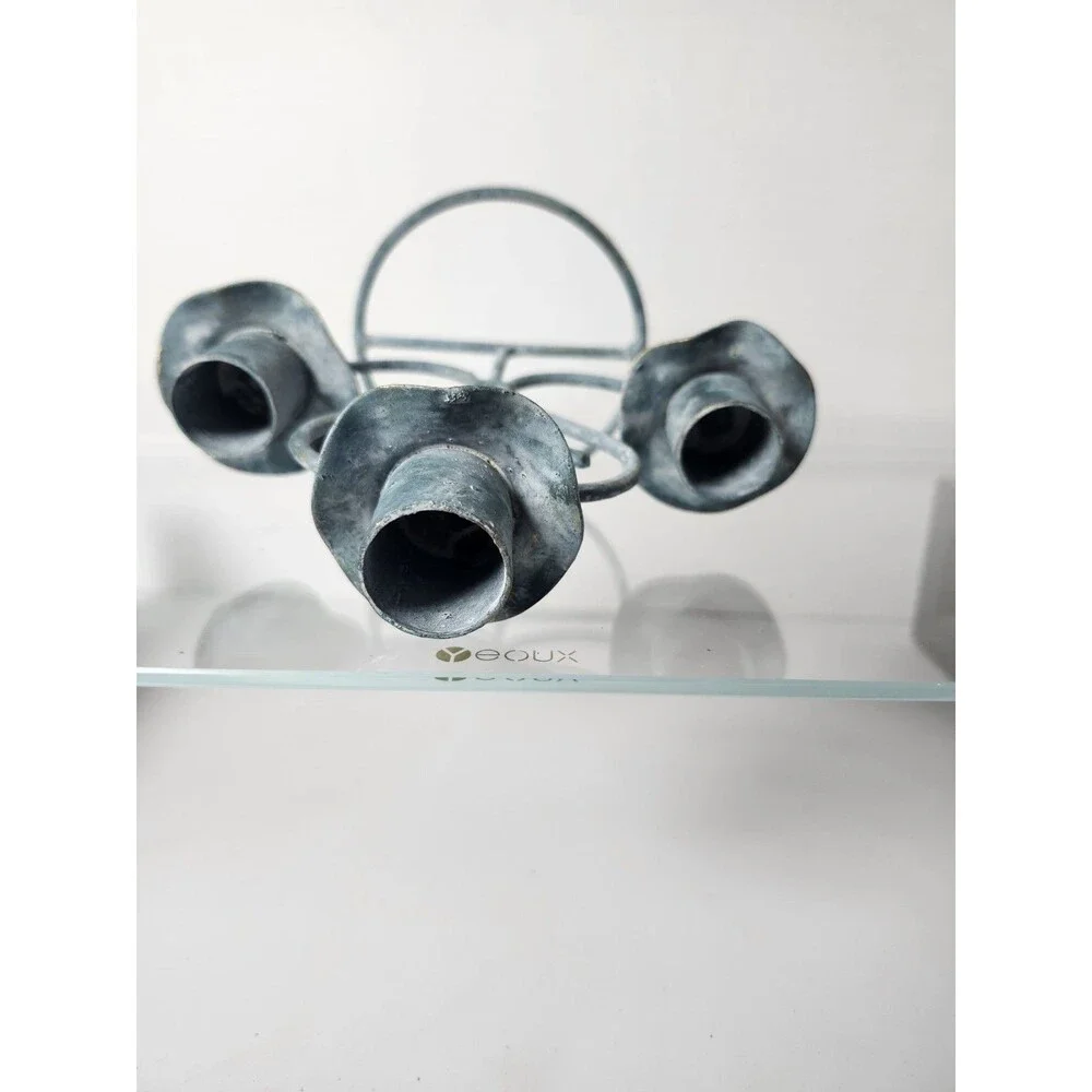Husna Imports 3 Tier Wrought Iron Candelabra.
